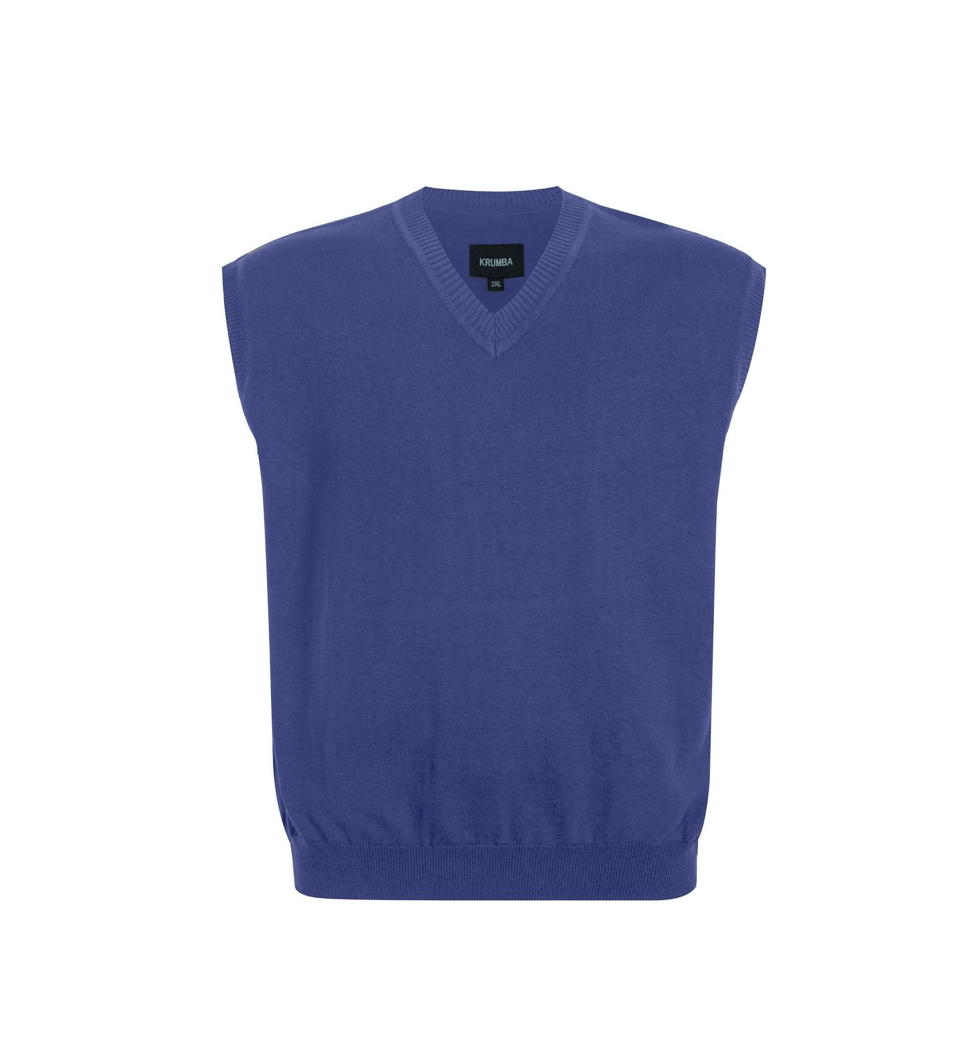 Krumba Übergroße Herren-Pullover-Weste: Übergröße, Komfort, great für den Sommer