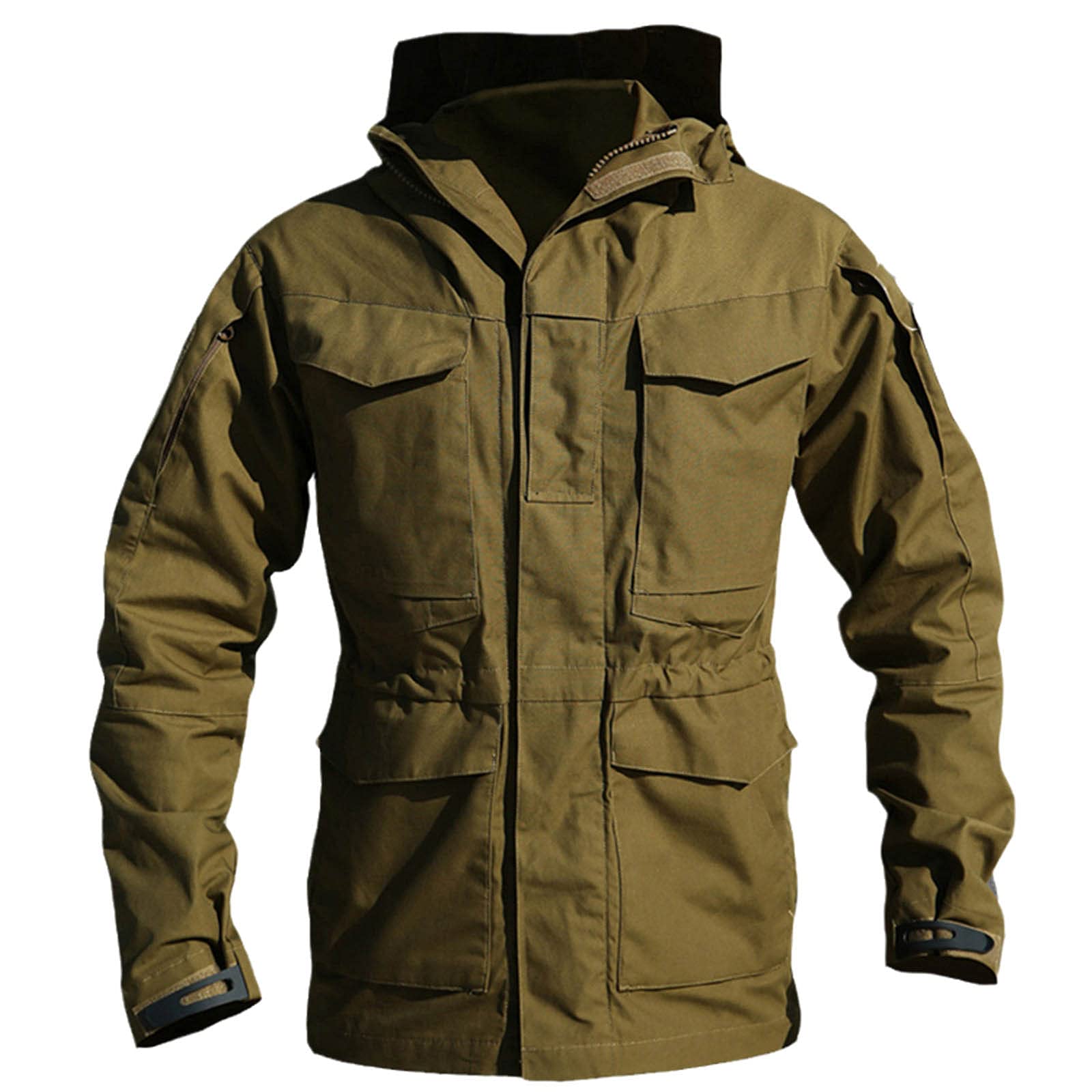 Chyoieya wasserdichte Militärische Taktische Jacke für Herren | Outdoor, Angeln, Trekking, Wandern | Kapuzenmantel | Win