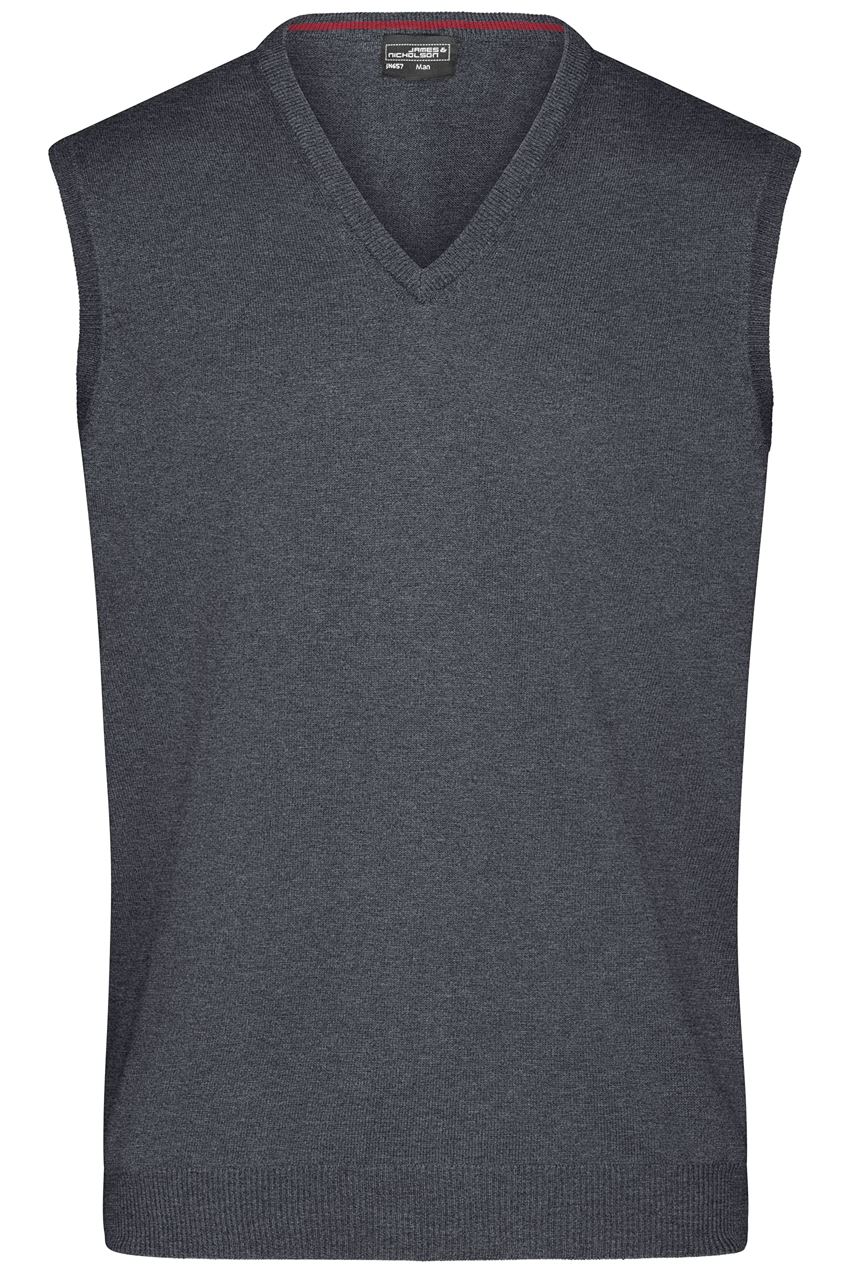 James & Nicholson Herren V-Pullunder --Classisch geschnittener Pullunder aus hochwertiger Baumwolle | Nutzung: Casual We